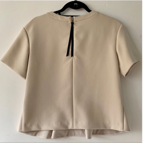 kate spade peplum jewelled blouse top size 4 nwot - Picture 3 of 3